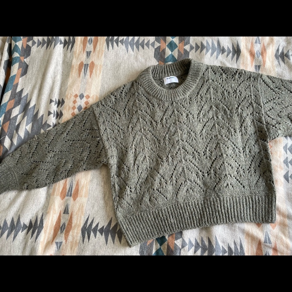 Chunky Green Sweater